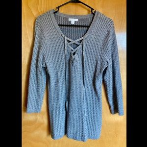 New York & Company Laceup Top